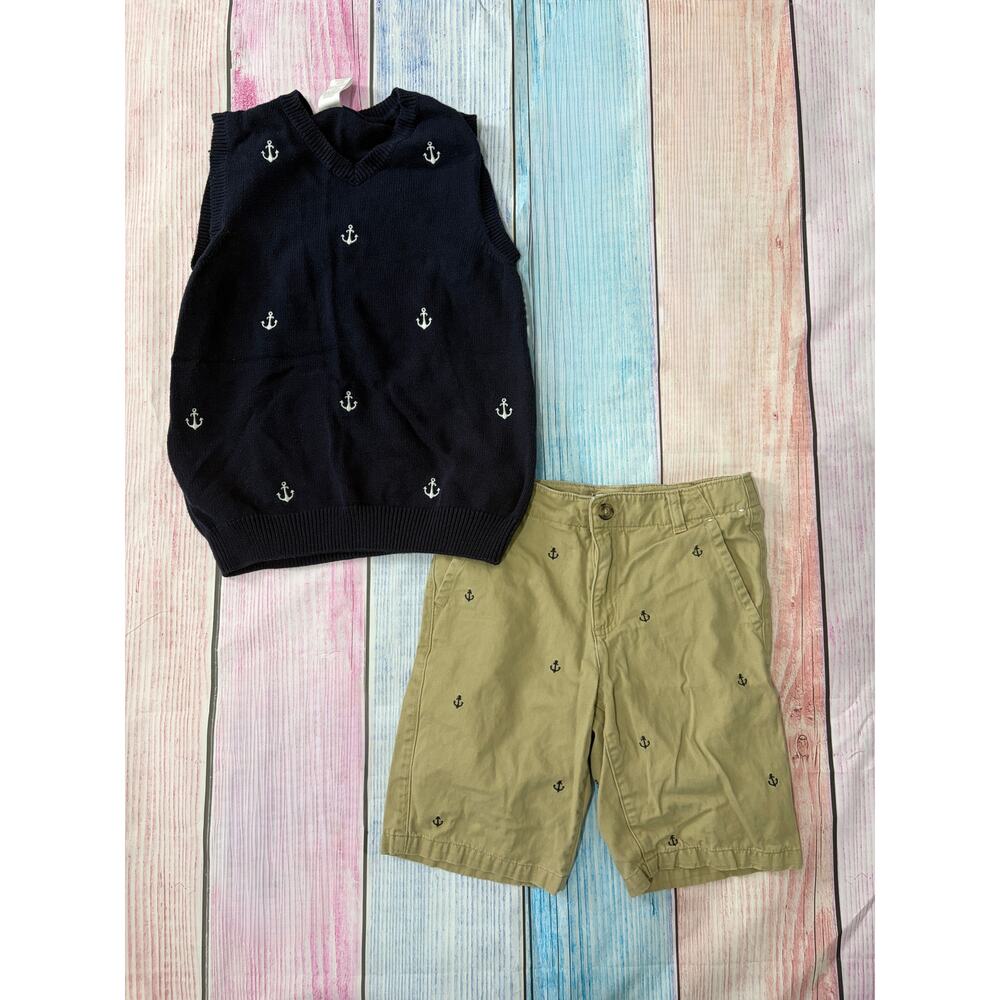 Gymboree Boys 10/12 Anchor Outfit | Easter, Church, Dress-Up | EUC